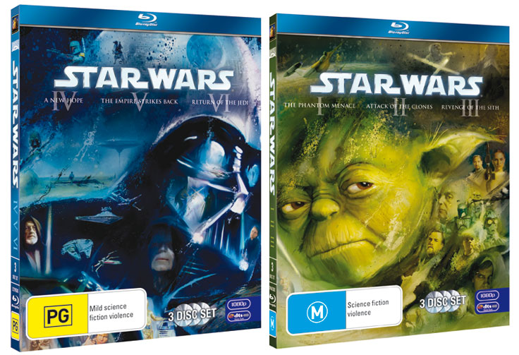 Star Wars Blu-ray Packshots