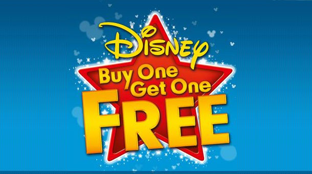 Disney Blu-ray Buy 1 Get 1 Free